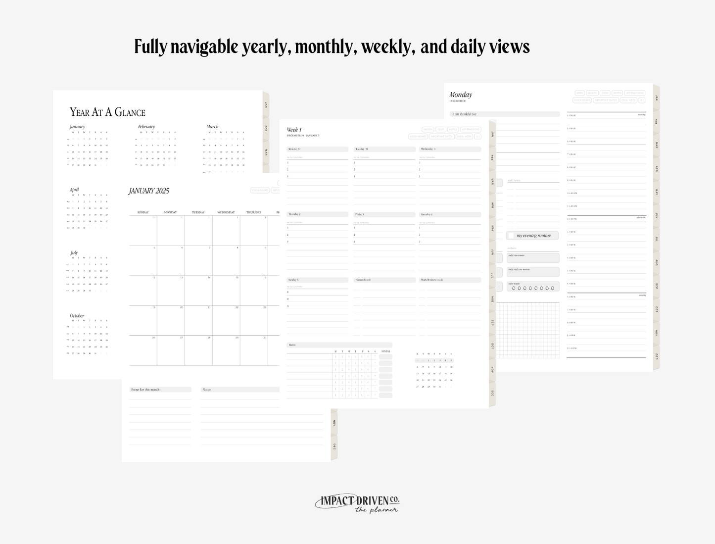 Impact Driven 2025 Daily Planner